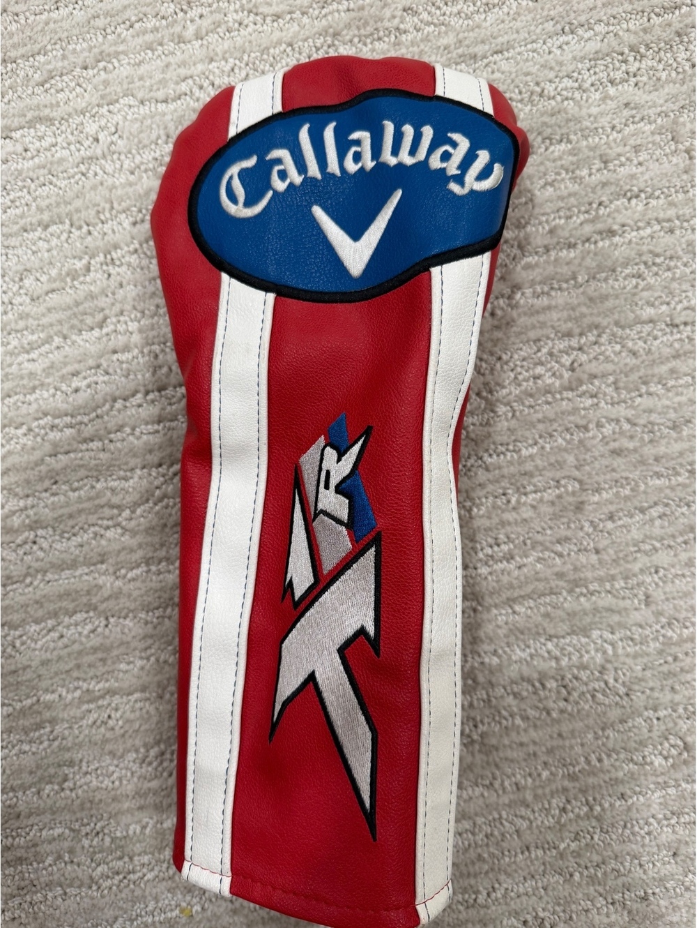 Callaway red white and blue golf club headcover